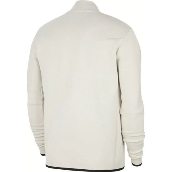 Nike Sportswear Tech Fleece Bomber Jacket Large White Mens Full-Zip CZ1797-072 - Picture 2 of 7